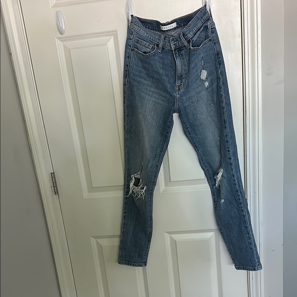 Eunia Distressed Blue Jeans - Picture 1 of 8